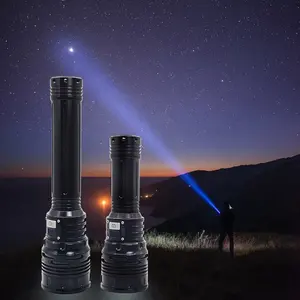 10000m FORTE LUZ LONGO SHOT P90 XHP90 lanterna ao ar livre impermeável recarregável super brilhante lanterna zoom tático