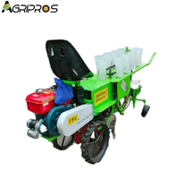 Semoir et planteur de légumes diesel à double rangée |   Transplanteur professionnel de tomates, d'oignons et de laitues avec moteur pour la plantation agricole