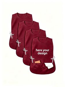 Delantal sin mangas personalizado con bolsillos, logotipo DIY, se acepta diseño personalizado, baberos de golf - Product Image 4