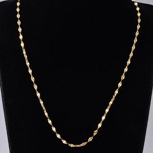 Collar de cadena de eslabones con diseño de flores doradas, Gargantilla de acero inoxidable 316L, Simple - Product Image 4