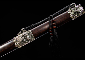 Espada Histórica Qilin, Espada del Alma Enterrada, Hoja de Acero Patinado Endurecido - Product Image 3