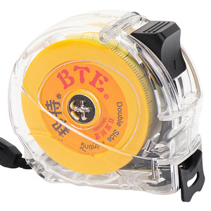 ตลับเมตร BTE 5 เมตร สแตนเลสสตีล ระบบดึงกลับอัตโนมัติ ปุ่มล็อคแบบกด เครื่องมือวัดแบบเมตริก - Product Image 1