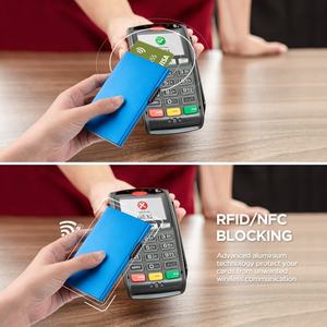 TILONSTAR TVC300-Porte-cartes d'identité automatique, étui de blocage RIFD, portefeuille en aluminium, porte-cartes bancaires pour hommes - Product Image 5