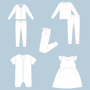 Ropa de Bebé de Navidad Personalizada, Suave, Lisa/Estampada, de Bambú, <span class=keywords><strong>con</strong></span> Cremallera Bidireccional, Unisex, Cómoda, Transpirable, Tejida - Product Image 2