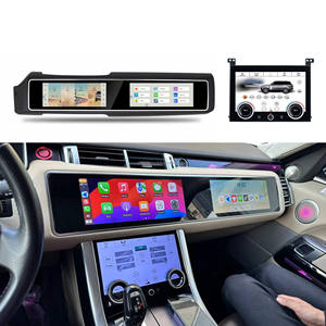Panel de aire acondicionado con pantalla dual Android de 12.3 pulgadas para radio de coche Land Rover Range Rover Vogue Sport L405 L494 2014-2019 - Product Image 2