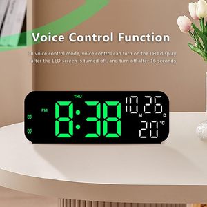 <b>LED</b> Digital Desk Alarm <b>Clock</b> with Temperature Date Wake up Alarm <b>Clock</b> Reloj Digital Table <b>Clock</b> - Product Image 4