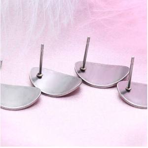 Ensemble de garniture de boucle d'oreille en acier inoxydable brillant pour bijoux faits <span class=keywords><strong>à</strong></span> la main DIY - Product Image 5