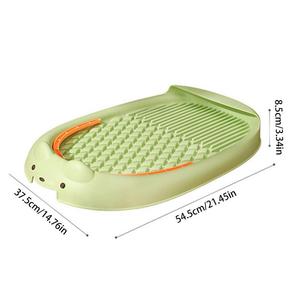 Bandeja de inodoro para mascotas de entrenamiento de construcción de PP de doble capa, suministros con diseño de rejilla, caja de urinario para perros pequeños, quitamanchas - Product Image 6