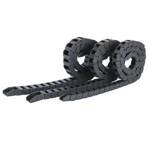 15x30 nylon ponte semi fechado openable cabo proteção cadeia cabos drive chain