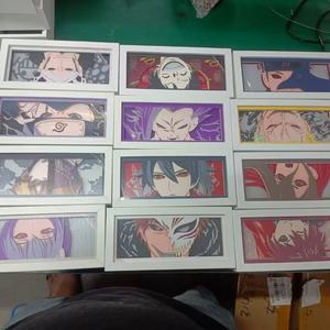 Nhà Máy dropshipping ODM có thể sạc lại cảm ứng chuyển đổi Giấy cắt bóng Hộp bảng đêm đèn 3 màu sắc thay đổi 3D LED ánh sáng - Product Image 2