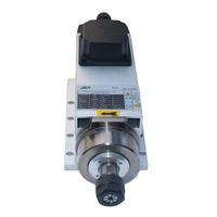 Moteur de broche CNC refroidi par air à bride carrée 0,8 kW ER11 24000 tr/min avec roulement pour machines de gravure