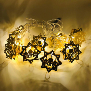 Takenoken IP44 Trong Nhà Ngoài Trời Chuỗi Đèn Ramadan Eid Mubarak Trăng Sao Đèn Lồng Đèn Muslim Đảng Trang Trí Chiếu Sáng Cho Nhà - Product Image 3