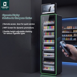 Présentoir à cigarettes européen avec écran LED <span class=keywords><strong>et</strong></span> verrouillage à distance pour tabac <span class=keywords><strong>et</strong></span> articles de fumeurs - Product Image 1