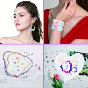 Kit de fabrication de bijoux pour enfants DIY avec perles en plastique pour bracelets, pour l'assemblage transfrontalier - Product Image 3