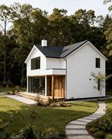 Villas de luxe préfabriquées à deux étages de style moderne, à montage rapide, avec structure en acier galvanisé et résistance au vent de plus de 121 mph