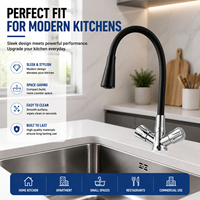 Robinet de cuisine en cuivre de qualité supérieure, design flexible, avec logo personnalisé, marque de créateur, qualité hôtelière, avec cartouche en céramique, modèle 2026
