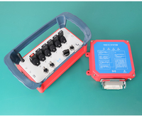 Control remoto inalámbrico para exteriores, impermeable, de 6 canales, con varilla de empuje, palanca de reinicio automático y receptor de conexión multipin