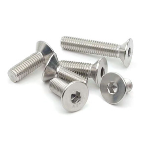 Tornillos de Cabeza Plana Avellanada de Acero Inoxidable 304, Recubiertos de Zinc, con Rosca Métrica, Autoperforantes, Mecanizados por CNC, Industriales - Product Image 5