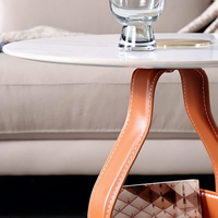 Table d'appoint de canapé en métal minimaliste moderne, table d'angle d'art nordique, rangement créatif, petite table de luxe légère pour chambre d'hôtel design