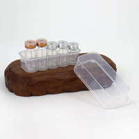 Ampoules en verre transparentes mini 2-30 ml avec bouchon à pression pour poudre lyophilisée, cosmétiques, réactifs, flacons cylindriques vides, emballage vide