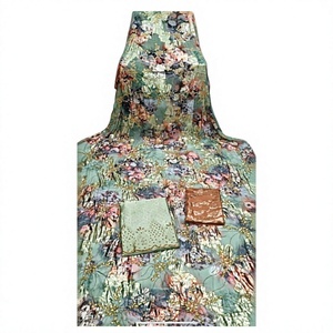 Ensemble de vêtements Kanga en spandex à imprimé floral élégant avec dentelle, écologique, luxueux, manches longues, 3 pièces pour femmes, occasions spéciales - Product Image 4