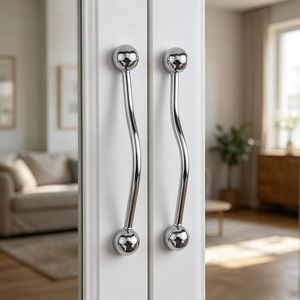Tirador Moderno de Aleación de Zinc para Muebles, Acabado Cobre Cepillado, Perilla Esférica para Cajones y Armarios de Cocina - Product Image 3
