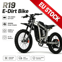 Moto tout-terrain électrique haute performance US EU Warehouse, vitesse rapide 90 km/h, couple élevé 72V 40Ah, E-Dirt Bike 2026 Coswheel R19 9000W