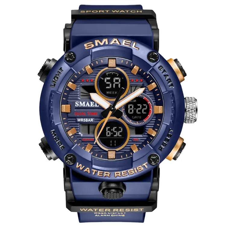 Montre numérique noire de marque pour hommes hommes, montre-bracelet d'étudiant sportif étanche en plein air chronographe horloge à main G montre choc