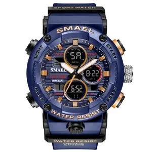 Orologio digitale nero di marca per uomo orologio da polso da studente maschile sportivo cronografo da esterno impermeabile orologio da polso G Watch Shock