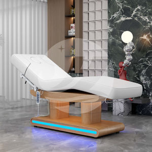 Cama de tratamiento facial más vendida para pestañas, base dorada reclinable, mesa de masaje para spa, tatuaje, muebles de salón de belleza - Product Image 2