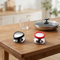 Boutons et couvercles de cuisine en acier inoxydable personnalisés par l'usine Guanrun, écologiques, résistants à la chaleur, antidérapants et durables, adaptés au four