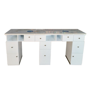 <span class=keywords><strong>Mesa</strong></span> de <span class=keywords><strong>Manicura</strong></span> <span class=keywords><strong>Doble</strong></span> de Lujo <span class=keywords><strong>para</strong></span> Técnicos de Uñas con Colector de Polvo - Product Image 3