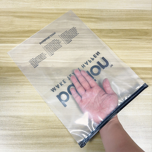 Free Design Custom Printing Biodegradable PE/CPE Transparent Slider Zipper Plastic Bag for <strong>Packing</strong> <strong>Tshirt</strong> - Product Image 5