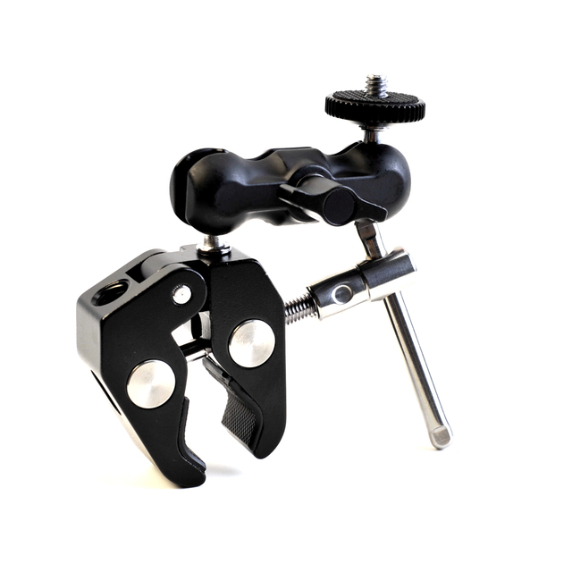 Multi Function Double Ball Head Magic Arm Camera Mount Clamp 1/4 Inch Screw Thread Tripod Friction Articulating Arm