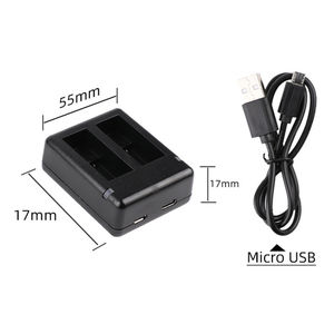 Caméra d'action Accessoires noirs Alimentation de charge multi USB AHDBT 901 Batterie <span class=keywords><strong>double</strong></span> <span class=keywords><strong>chargeur</strong></span> pour <span class=keywords><strong>GoPro</strong></span> Hero 9, HERO 10 11 12 - Product Image 4