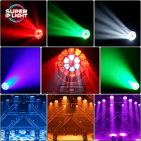19 projecteurs mobiles Bee Eye RGBW 15W 540 °   Éclairage de scène Pan Zoom pour discothèque