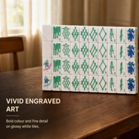 Jeu de tuiles de mahjong en acrylique rouge rose de 32 mm, style américain, 160 tuiles, sac de rangement portable artisanal, jeu de société de luxe en cristal, cadeau pour la maison