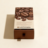 Boîte à café personnalisée avec impression numérique, emballage recyclable, boîte en papier pour capsules de café Nespresso