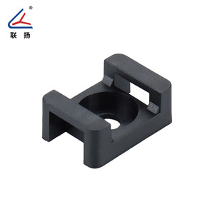 ฐานยึดสายเคเบิลแบบอานม้า Lianyang HCM PA66 สีดำขาว สำหรับยึดสายไฟและชุดสายไฟ - Product Image 4