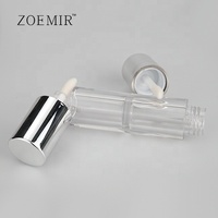 Conteneurs à gloss à double embout, rose doré, tube à gloss métallique à double paroi, tube à gloss transparent vide, personnalisable