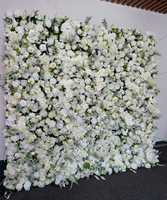 Panel dekorasi baru latar belakang dinding bunga palsu Thanksgiving Panel dekorasi gulung anggrek buatan 3D murah 240cm * 240cm