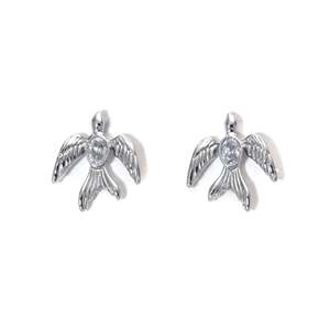 Fashion <b>Stud</b> <b>Earrings</b> 316L Stainless Steel PVD Gold Plating Sustainable Resistant Bird Design - Product Image 1