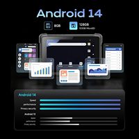 Tableta Robusta Android 14 de 8 Pulgadas con Escáner de Códigos de Barras 1D/2D QR, Escáner de Inventario, 8GB+128GB, PC Robusta para Almacén y Más