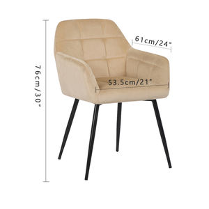 Wholesale Luxury Modern Home Furniture <b>Chairs</b> Customized Fabric Velvet Restaurant Dining <b>Chair</b> - Product Image 6