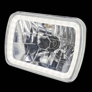 Faro cuadrado semicerrado de 7 pulgadas 5*7 para coche, nuevo, de cristal, 12V, bombilla H4, 4000 lúmenes, para camiones - Product Image 3