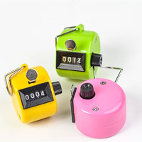 Compteur manuel mécanique portable en plastique coloré pour inventaire d'entrepôt, statistiques de flux, laboratoire JVLAB