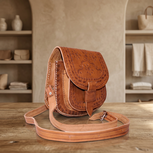 Handmade Genuine Leather Crossbody <b>Bag</b> Classic Style Durable Unisex <b>Travel</b> Accessory - Product Image 2