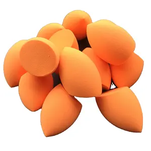 Wholesale Latex Free Soft Custom Logo Beauty Orange Blender Makeup Sponges With Package