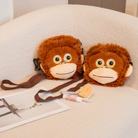 En gros, jouets en peluche singe gorille pas chers, figurines de singe, petites poupées singe pour sac à dos, jouets en peluche animaux simulés