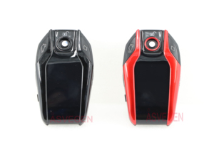 Vendita calda Smart LCD car key Upgrade Keyless USB ricaricabile grande batteria universale inglese Remote Key Fob - Product Image 4